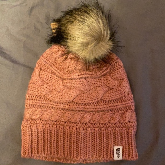 Mesa Rose North Face Fur Pom Pom Beanie 